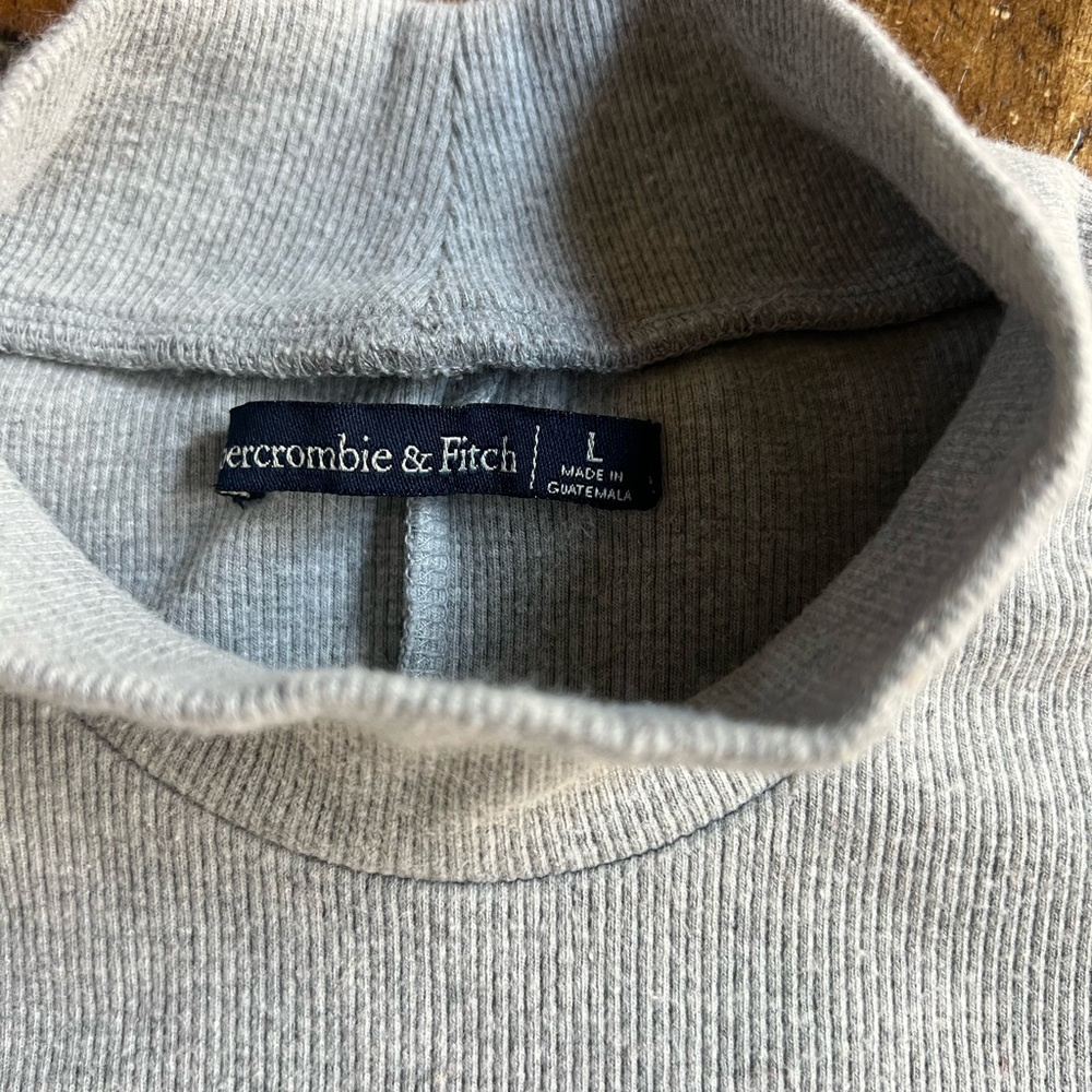 Abercrombie & Fitch Heather Gray Long Sleeve Dress - Picture 5 of 11